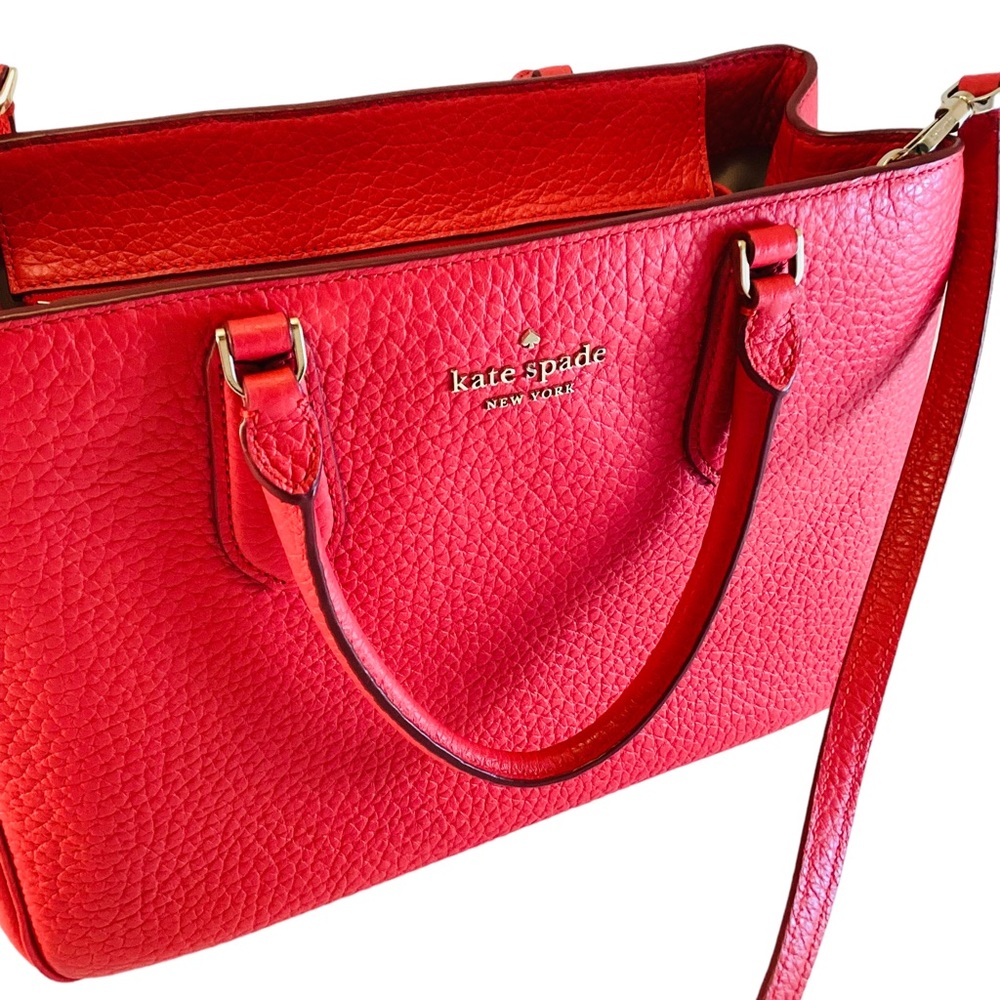 Kate Spade New York Leather Satchel "Stoplight" Large w/Shoulder Strap - Picture 2 of 12
